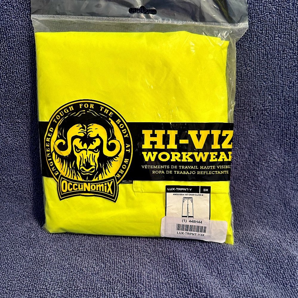 OccuNomix Premium Breathable Rainwear Pants - Yellow/Lime - Mens 3xl